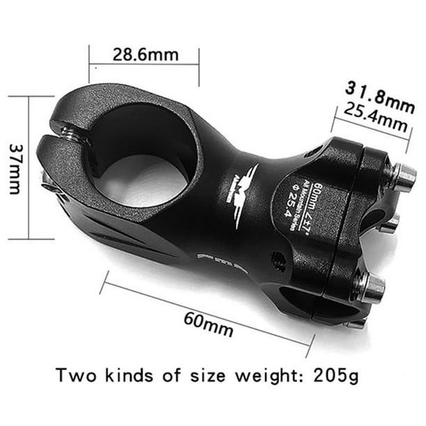 Black Aluminum Mountain MTB Road Bike 25.4//31.8*60mm ±7° handlebar stems Stem